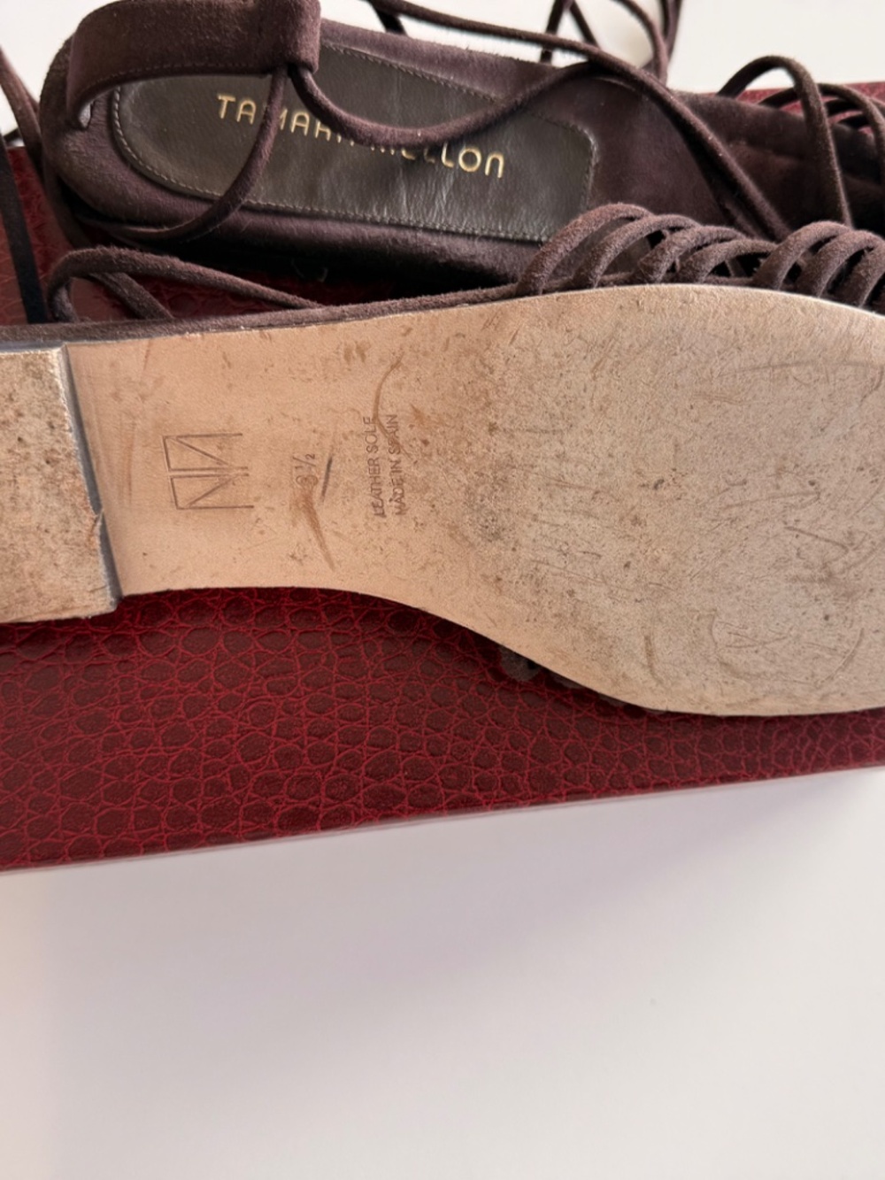 Tamara Mellon Flat Sandals 9.5 - Picture 3 of 4